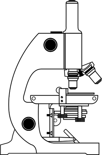 Vektor seni klip mikroskop sederhana