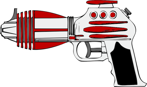 IlustraciÃ³n vectorial de la pistola de rayos