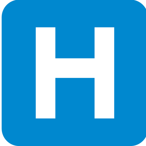 Pictogram for a hospital vector image