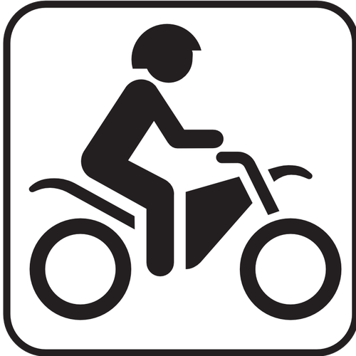 AMERICKÃ nÃ¡rodnÃ­ Park mapy piktogram pro motocykly pouze provoz vektorovÃ½ obrÃ¡zek