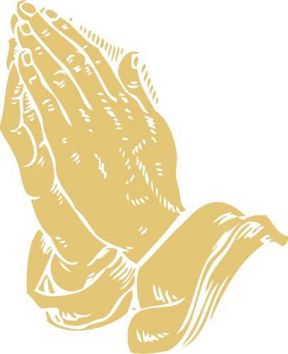 Praying hands vector graphics