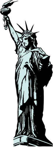 Patung Liberty vektor klip seni