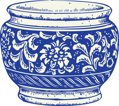 Blomst potten vector illustrasjon