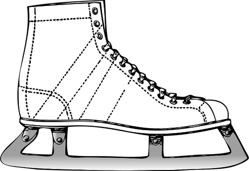 Ice skate vector afbeelding