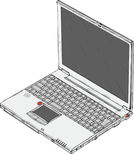 Desenho vetorial de computador pessoal portÃ¡til