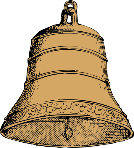 Stary dzwon grafika wektorowa