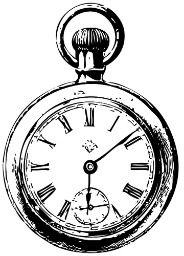Imagen de vector de reloj de bolsillo