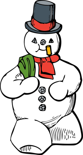 Design grÃ¡fico de boneco de neve