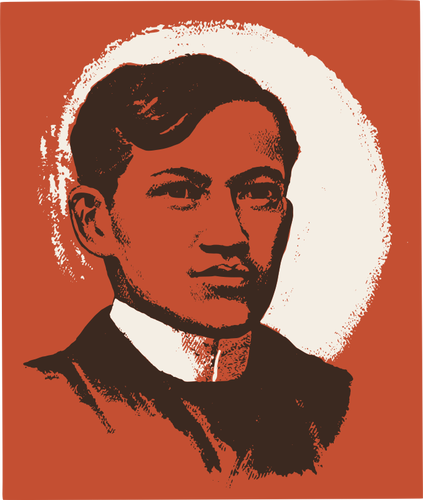 JosÃ© Rizal wektor portret