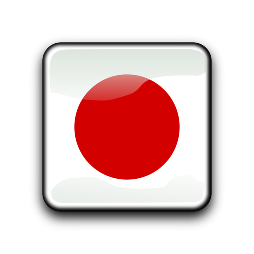 Japanische Flagge Vektor