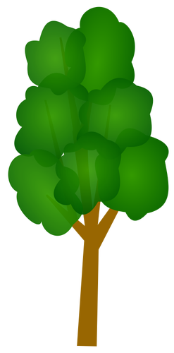 Green tree clip art vector