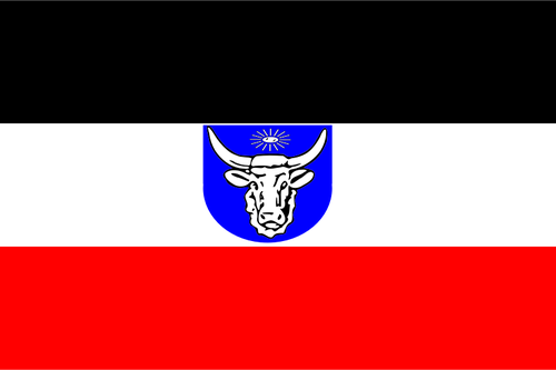 Vektorgrafikk utklipp flagg av tysk sÃ¸rvest-Afrika
