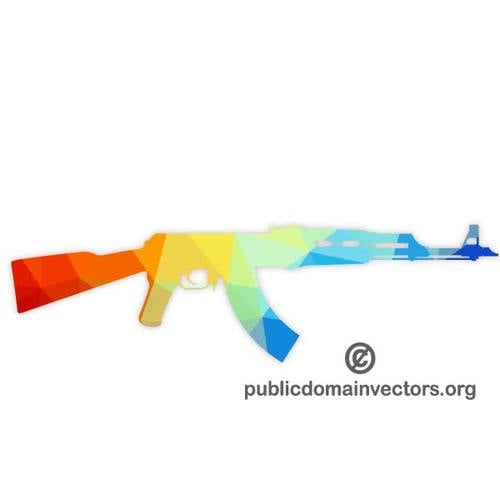 SiluetÄƒ colorate de AK-47