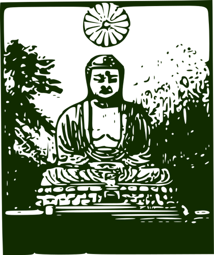 Buddha vektorritning