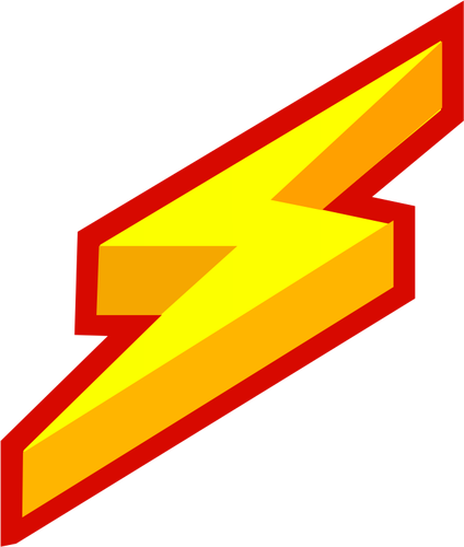 Immagine di icona arancione scintilla di elettricitÃ 