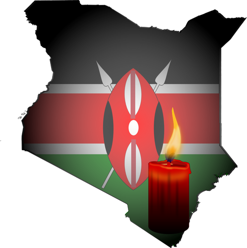 Kenya vigil vector clipart