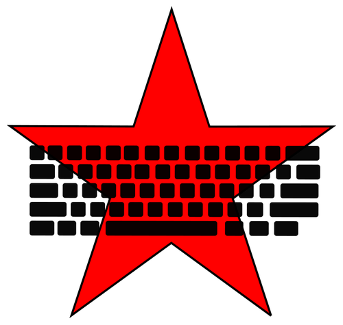 Image vectorielle communiste clavier
