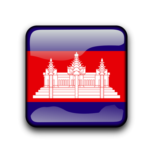 Vettore di bandiera Cambogia