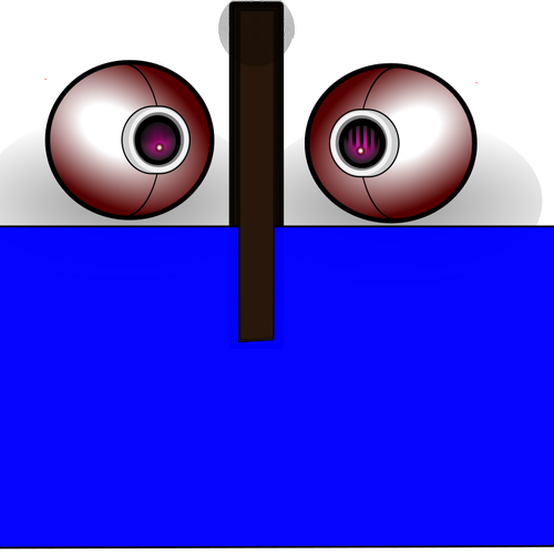 Zwei Webcams in Gesicht-Ã¤hnliche Vektor Zeichnung