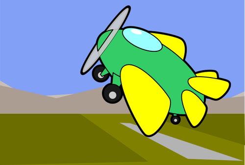 Desen animat graficÄƒ vectorialÄƒ de ascendent aeronave