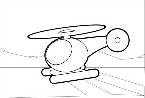 IlustraÅ£ie de contur elicopter