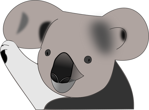 Grafica vectoriala de koala bear culoare