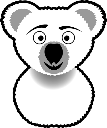 Koala-Linie-Kunst-Vektor-illustration