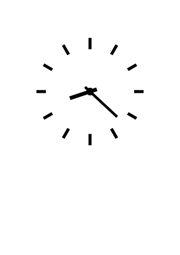 Uhr-Vektor-Bild