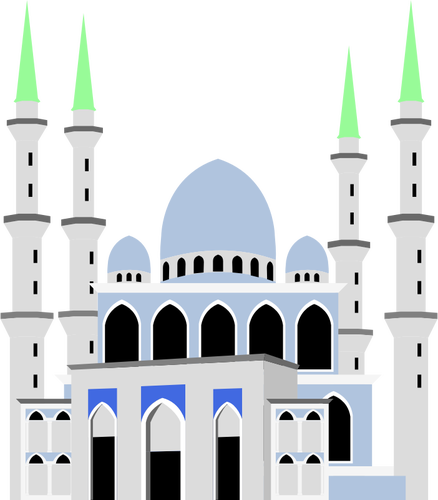 Sultan Ahmad Shah Mosque vektortegning