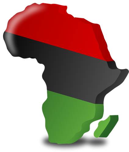 La bandera del Pan-African grÃ¡ficos vectoriales