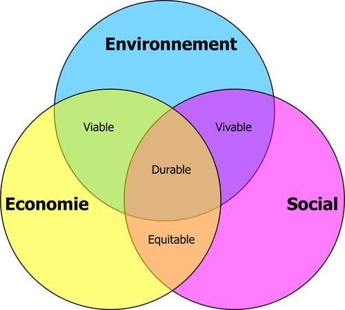 Vektordiagramm fÃ¼r nachhaltige Entwicklung