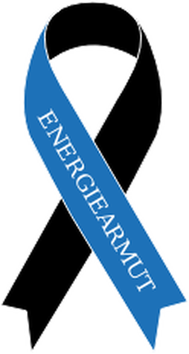Blue awareness ribbon