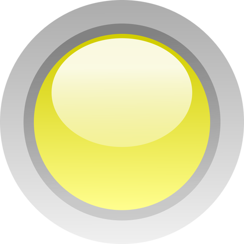 Doigt taille bouton jaune vector clip art