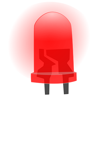 Immagine di lampada LED rosso