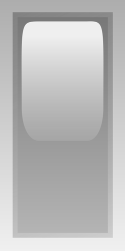 Dibujo vectorial de caja rectangular gris