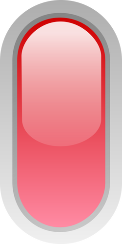 Pil tegak berbentuk tombol merah vektor grafis