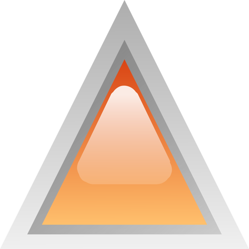 Illustrazione vettoriale triangolo led di colore arancione