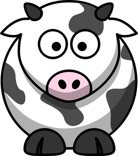 Vector de la imagen de la vaca de moo