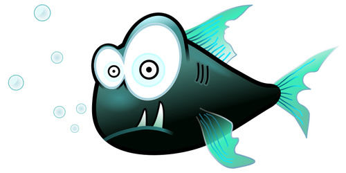Piranha fisken vektor