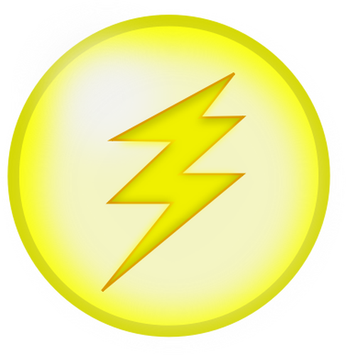 Dibujo de icono amarillo luz vectorial