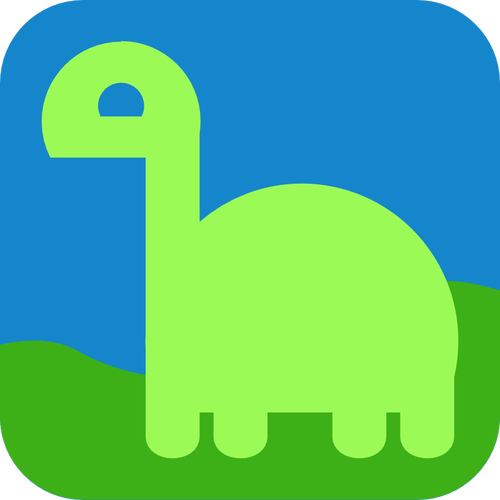 Dino vert avatar icÃ´ne vector illustration