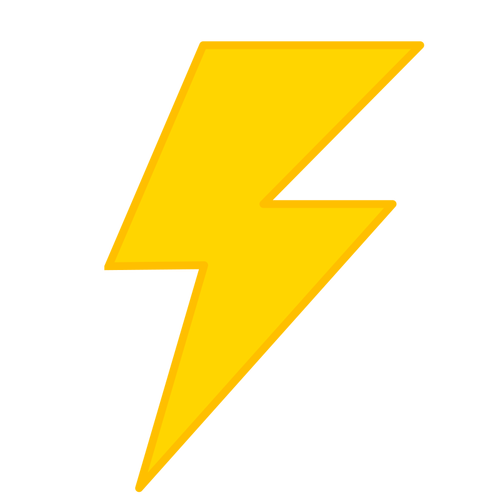 Lightning symbol vektorbild