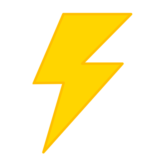 Lightning symbol vektorbild