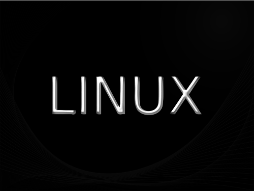 Wallpaper Linux vector image