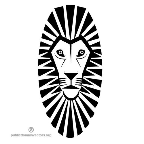 Lion clip arta vector imagine