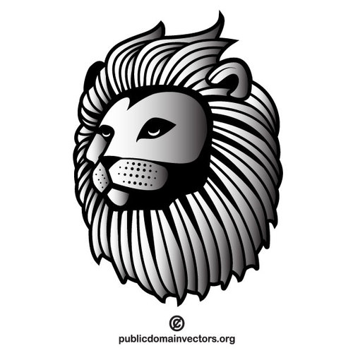 Lion mascota vector imagine