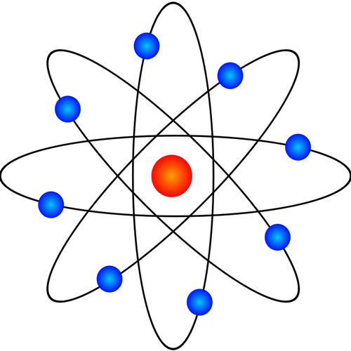 Atomo modello vettoriale