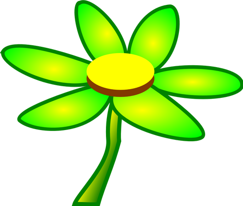 Vector illustraties van verse groene bloem