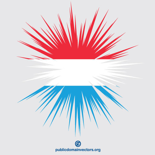Forma de explosiÃ³n de la bandera de Luxemburgo