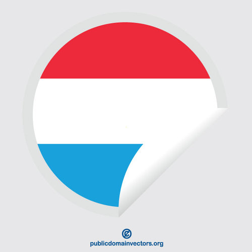 Naklejka z flagÄ… Luksemburga